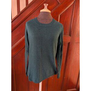 Loft Womens Teal Long Sleeve Wool Blend Sweater Size M